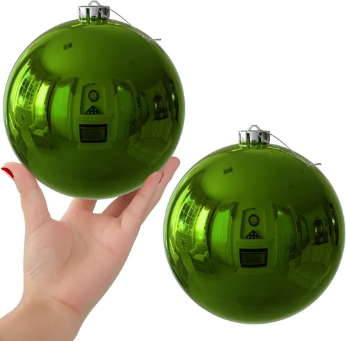 Miniatura 167 de Bolas de Navidad Grandes de 3.2" en Azul Bebé - Adornos para Árbol de Navidad, Bolas Colgantes Inastillables para Cumpleaños, Halloween, Boda