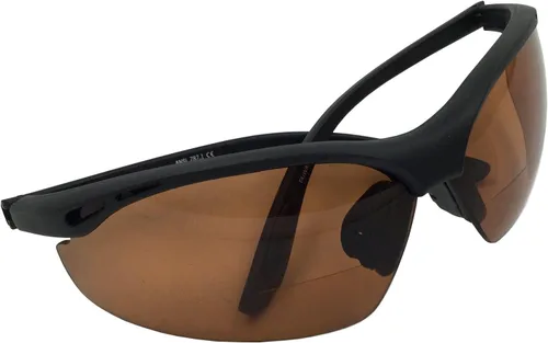 Miniatura 3 de 2 pares de lentes de sol bifocales de seguridad para conducir con esquina de lectura, brazos de agarre de goma (dioptría +1.50)