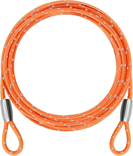 Miniatura 14 de Cable de acero de seguridad de 0.13 pulgadas, 4/6/10/15 pies de longitud, cable de bloqueo de bicicleta, cable de acero inoxidable con bucles