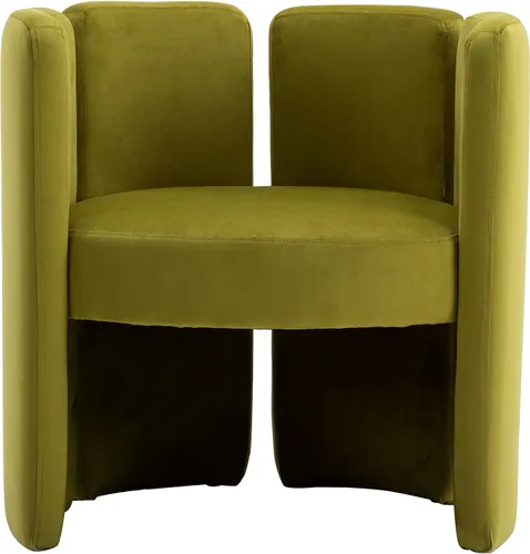 Miniatura 13 de chairus Silla de comedor moderna única de terciopelo, bonita y cómoda, tapizada, para sala de estar, dormitorio, recepción, vaca