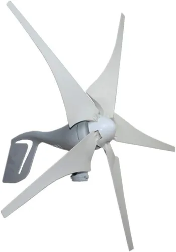 Miniatura 4 de Sistema de energía solar eólica de 600 vatios (kit de sistema híbrido): 1 generador de viento de 12 V/24 V 400 W + 2 paneles solares policristalinos