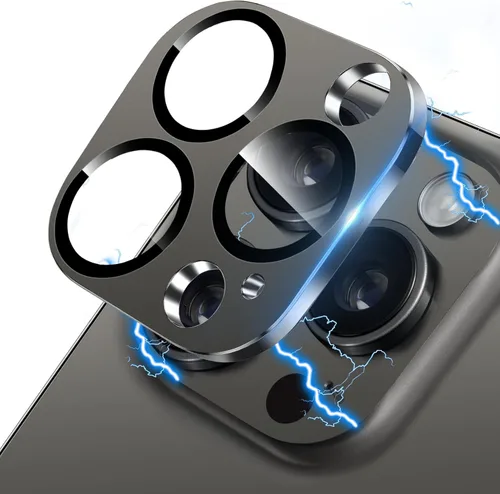 Miniatura 102 de Protector de lente de cámara diseñado para iPhone 12 Pro Max, con diamantes de imitación 3D con diamantes de imitación 9H, vidrio templado, Rosado