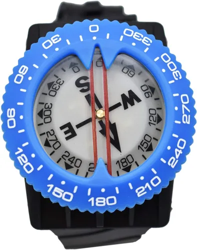 Miniatura 10 de Scuba Choice Brújula de buceo (soporte de muñeca/bungee) – Herramienta de navegación submarina fácil de leer para buceo, diseño duradero con bisel