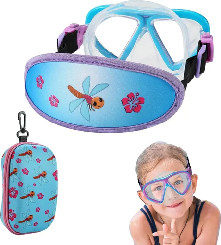 Miniatura 10 de Gafas de natación para niños, cubierta de nariz, gafas para niños sin tirones de pelo,Máscara de natación para niños antiniebla