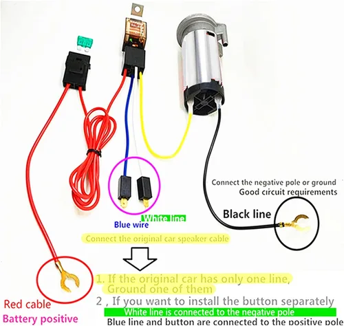Miniatura 4 de Bocina de aire del coche 165DB tono alto y bajo 24 V doble tubo trompeta camión plata cromo zinc auto con dos bombas de compresor para barco