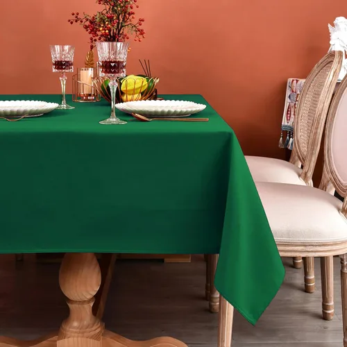 Miniatura 39 de MEANMOY Mantel cuadrado de poliéster lavable, resistente al agua y a las manchas, de 210 GSM, de 54 x 54 pulgadas, mantel de mesa rectangular sin