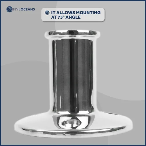 Miniatura 4 de Five Oceans Enchufe para mástil de bandera de barco de montaje superior, soporte para asta de bandera, se adapta a postes de 3/4 pulgadas