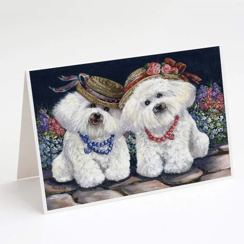 Miniatura 40 de Caroline's Treasures PPP3013GCA7P - Tarjetas de felicitación y sobres para mascotas de Basset Hound Teacher, paquete de 8 tarjetas en blanco