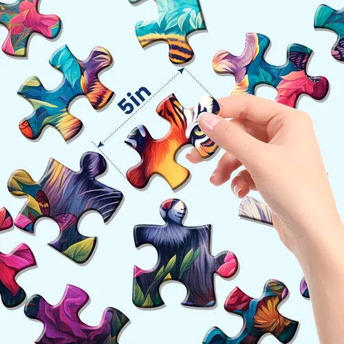 Miniatura 5 de Paquete de 6 rompecabezas de 16 piezas grandes para personas mayores, rompecabezas de demencia, productos y actividades de Alzheimer, rompecabezas