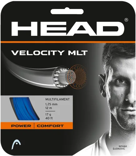 Miniatura 3 de HEAD - Juego de cuerdas para raqueta de tenis Velocity MLT 40' Multifilamento Natural