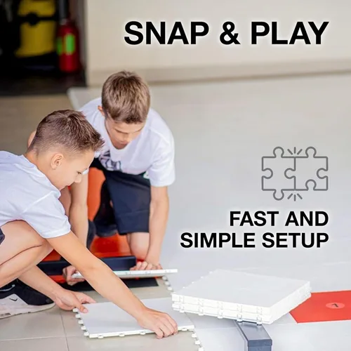 Miniatura 3 de Hockey Revolution My Puzzle Durable Flooring Tiles - Slick Interlocking Training Surface for Stickhandling, Shooting, Passing - Build Your Own