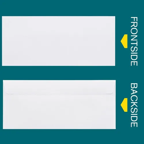 Miniatura 2 de Sobres autosellantes #10 – 100 por paquete – 4 1/8 x 9 1/2 pulgadas tamaño carta – Sobres comerciales #10 cierre abatible y pegar, seguridad tintada