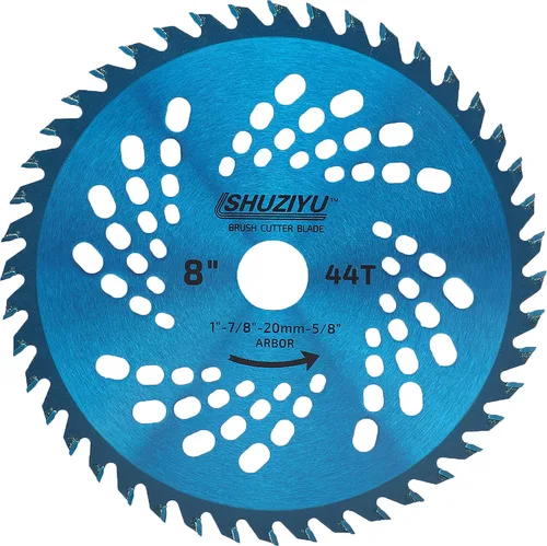 Miniatura 10 de 10"-60T. Arbor de 1" con adaptador de arandela de 7/8"-20mm-5/8", cuchilla cortadora de cepillo, cuchilla de malas hierbas. Adecuado para todas