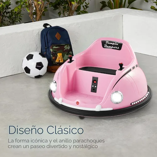 Miniatura 5 de Best Choice Products Auto Eléctrico Infantil Montable Bumper Car Bumpin de 6V, 1.5 - 6 Años, Control Remoto para Padres, Giro de 360 Grados, Luces