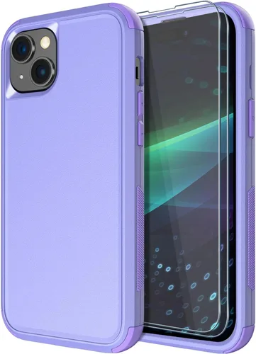 Miniatura 17 de Diverbox Funda para iPhone 15 [a prueba de golpes] [a prueba de caídas] [protector de pantalla de vidrio templado], funda de protección resistente