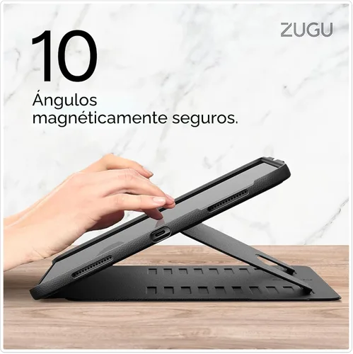 Miniatura 5 de ZUGU - Funda protectora ultra delgada para iPad Pro de 12.9 pulgadas de 5ª y 6ª generación de 2021/2022 con soporte, cubierta protectora delgada