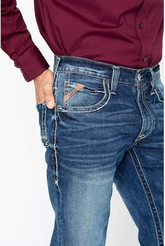 Miniatura 4 de ARIAT - Jeans M4 de tiro bajo y corte de bota para hombre