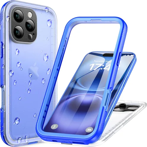Miniatura 91 de Cozycase TOP Funda impermeable para iPhone 17 Pro Max - Grado militar resistente a todo 360 con protector de cámara de pantalla, doble IP68 a prueba