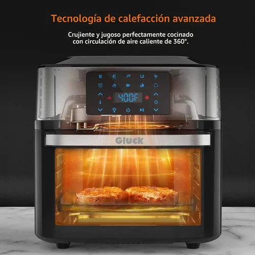 Miniatura 6 de Horno freidora de aire grande de 20 cuartos de galón, horno tostador 10 en 1, combo de freidora de aire con ventana para la familia, horno freidora