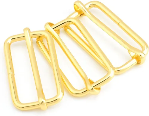 Miniatura 33 de CooBigo Paquete de 25 hebillas deslizantes ajustables de metal de 1 pulgada, ajustador rectangular Tri-Glide, deslizador de correa de tirantes