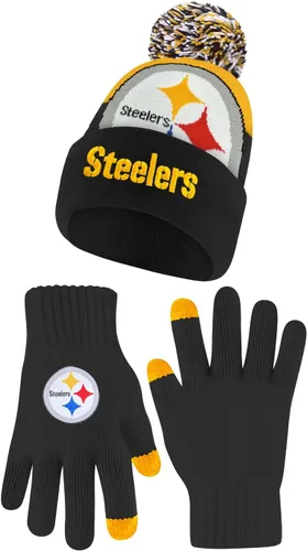 Miniatura 35 de Ultra Game Adults NFL Official Super Soft Winter Beanie Knit Hat With Warm Touch Screen Gloves Color del equipo 2