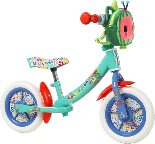 Miniatura 11 de Dynacraft Cocomelon Bicicleta de equilibrio para niños, ideal para niños pequeños, ligera y duradera, diseño divertido y colorido, perfecta para Rojo