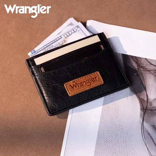 Miniatura 6 de Montana West X Wrangler - Tarjetero para mujer, con bloqueo RFID, llavero con ventana de identificación y bolsillo con cremallera para monedas