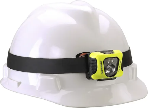 Miniatura 4 de Streamlight 61420 Enduro Pro linterna de cabeza LED de 200 lúmenes y 2250 candelas ultra ligera con pilas AA y correa elástica, caja, amarilla