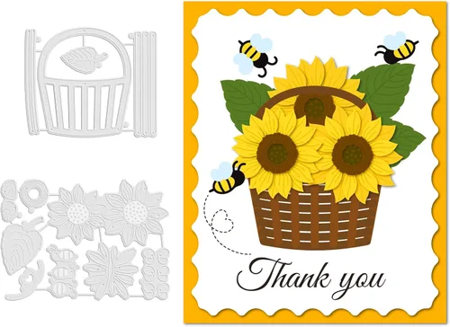 Miniatura 12 de GLOBLELAND Troqueles de corte de flores de cerezo para hacer tarjetas, flores, corte de rama, troqueles para bricolaje, álbumes de recortes, diario