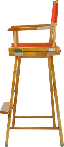Miniatura 4 de Casual Home - Silla de director de 30.0 in, marco de roble miel con lienzo rojo, altura de barra