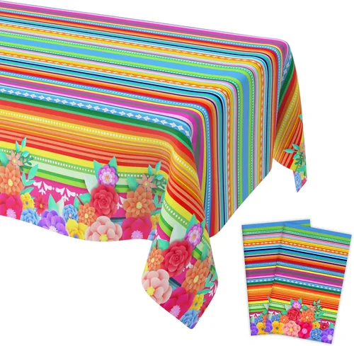 Miniatura 16 de Decoraciones para Fiestas de Fútbol, Paquete de 2 Manteles de Plástico para Fútbol (54x108 Pulgadas), Cubiertas de Manteles Rectangulares