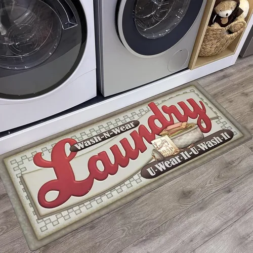 Miniatura 3 de Tapete de goma antideslizante para lavadero, tapete de cocina resistente al agua (20 x 48 pulgadas, 1 unidad) de Abreeze