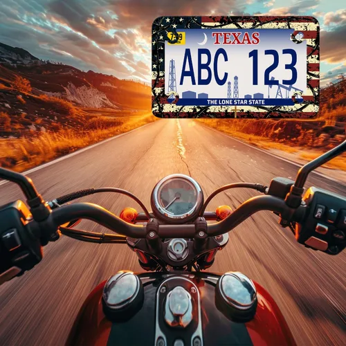 Miniatura 7 de Marco de placa de motocicleta con cruz de Jesús, bandera estadounidense, de acero inoxidable, divertido soporte para placa de motocicleta, soporte