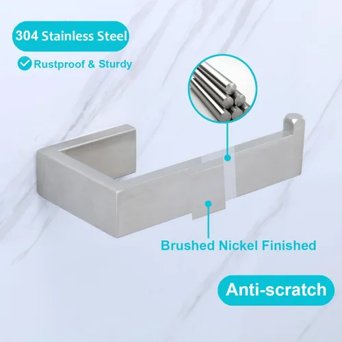 Miniatura 5 de TocTen Soporte de papel higiénico para papel higiénico para papel higiénico grande, soporte para rollo de papel higiénico, montado en la pared