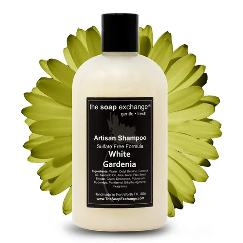 Miniatura 12 de The Soap Exchange Champú para el cabello, aroma a cuero de Texas, hecho a mano, 12 fl oz / 12.0 fl oz, cuidado natural del cabello artesanal, suave