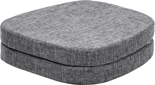Miniatura 13 de baibu Juego de 4 cojines metálicos de espuma viscoelástica de 14 x 14 pulgadas, diseño de doble capa, antideslizantes, para sillas de comedor, cojín