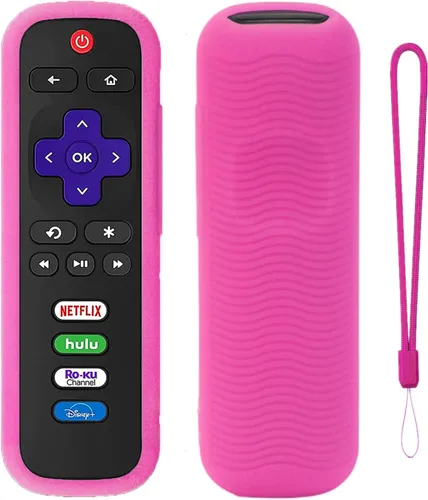 Miniatura 15 de Funda protectora de silicona para control remoto de Roku Funda universal para control remoto Roku de TCL Hisense con rastreador, luz