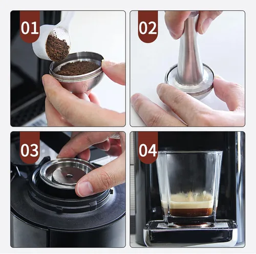 Miniatura 6 de Cápsula de café, cápsulas de café (2.7 fl oz) compatible con Vertuoplus plus, para vertuoline GCA1, para Delonghi ENV 135 máquina de café Cápsulas