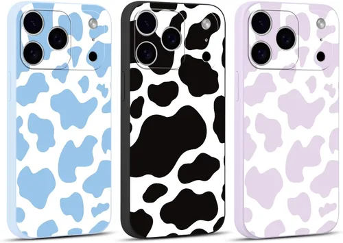 Miniatura 18 de Paquete de 3 Fundas Bonitas con Estampado de Guepardo para iPhone 13/14 de 6.1" Funda de Teléfono, Fundas de Diseño Estético de Leopardo Silicona