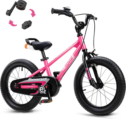 Miniatura 38 de RoyalBaby EZ Kids Bike 12 14 16 18 20 Inch Balance Pedal 2-in-1 Training Bicycle Boys Girls Ages 3 to 12 Years Easy Learn for Beginners