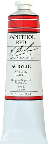 Miniatura 48 de M. Graham - Pintura acrílica de tubo de 2 onzas, carmesí Alizarin Alizarin Crimson