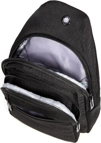 Miniatura 7 de EVANCARY - Mochila pequeña tipo bandolera para mujeres y hombres, mochila de pecho tipo bandolera para viajes, senderismo y actividades al aire