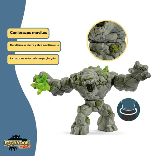 Miniatura 5 de Schleich Eldrador - Figura de acción para niños de 7 a 12 años, monstruo de piedra