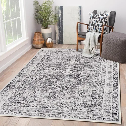 Miniatura 14 de Alfombra de pasillo de 2 x 3 pulgadas, lavable, estilo vintage, suave, antideslizante, para entrada, baño, resistente a las manchas
