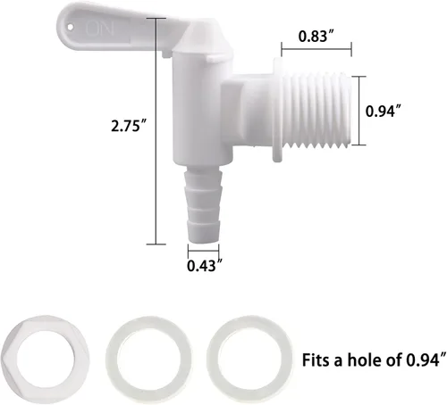 Miniatura 2 de Cubo de embotellado de repuesto para cerveza o refrescos, grifo fermentador para hacer vino y elaboración de cerveza casera, paquete de 3