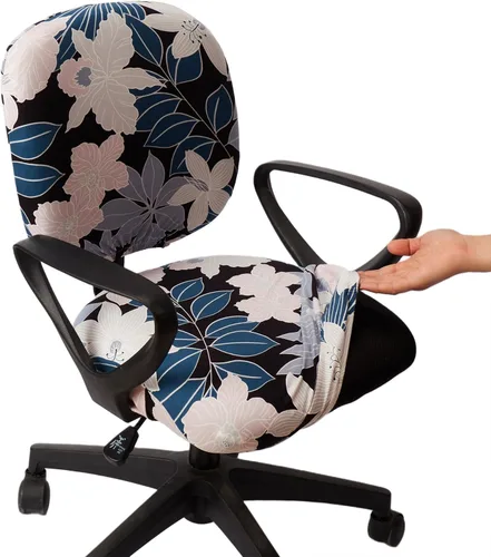 Miniatura 20 de Melaluxe Funda para silla de oficina de computadora, funda universal protectora y elástica para silla giratoria elástica Totam