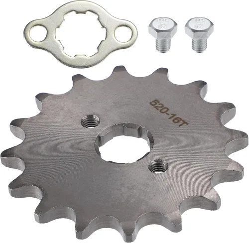 X AUTOHAUX 1 juego de 520 estilos 16 dientes 0.787 in ID motocicleta piñón delantero para motocicleta 50cc 70cc 110cc 125cc motocicleta Dirt Pit