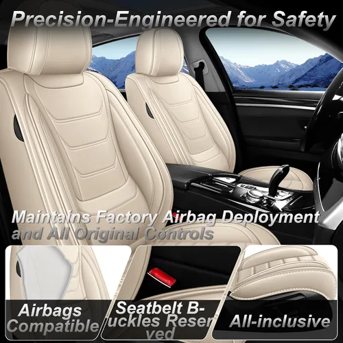Miniatura 3 de Fundas de asiento de cuero para Toyota RAV4 1999-2026, transpirables, impermeables, elegantes, accesorios interiores de automóviles