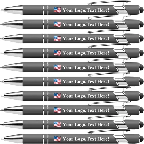 Miniatura 34 de Bolígrafos personalizados con lápiz capacitivo, bolígrafos personalizados impresos con tu logotipo o mensaje, ideales para regalos, promociones