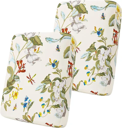 Miniatura 102 de Smiry Fundas de cojín de sofá estampadas, fundas elásticas suaves para sofá, fundas de sofá lavables antideslizantes, protector de muebles para Beige